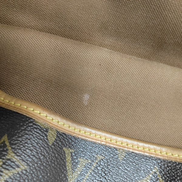 SAUMUR 30 Monogram Coated Canvas Brown