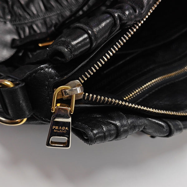 Quilted Lambskin Tote Bag Black