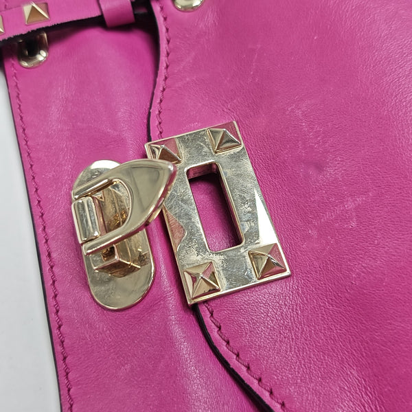 Rockstud Calfskin Purple