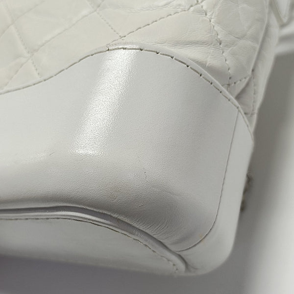 GABRIELLE Small Quilted Calfskin White