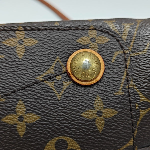 OLYMPE MM Monogram Coated Canvas Brown