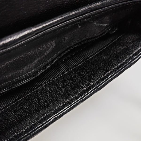 Calfskin Shoulder Bag Black