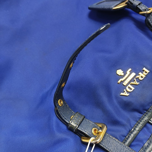 Nylon Tote Bag Blue