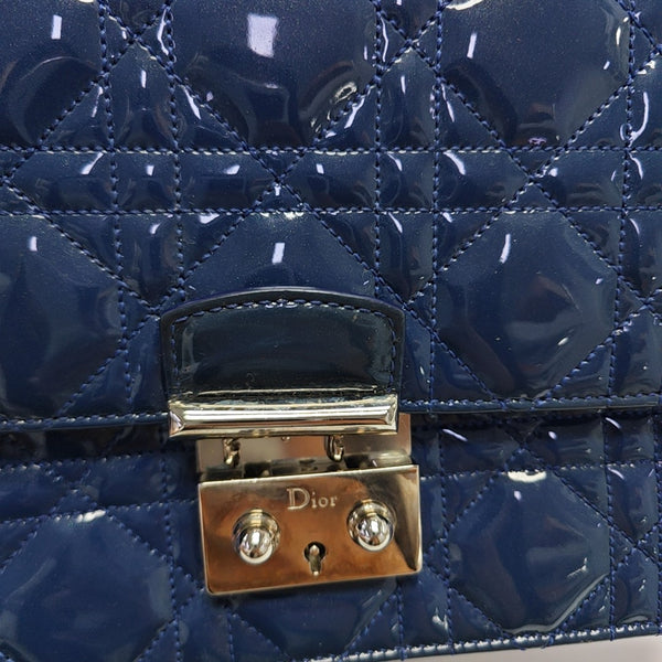 Rendez-Vous Cannage Patent Leather Blue