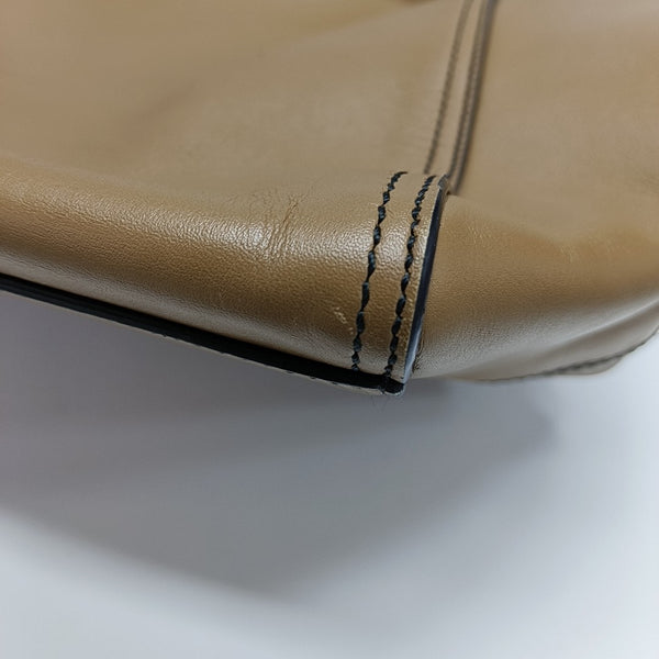 Calfskin Shoulder Bag Brown
