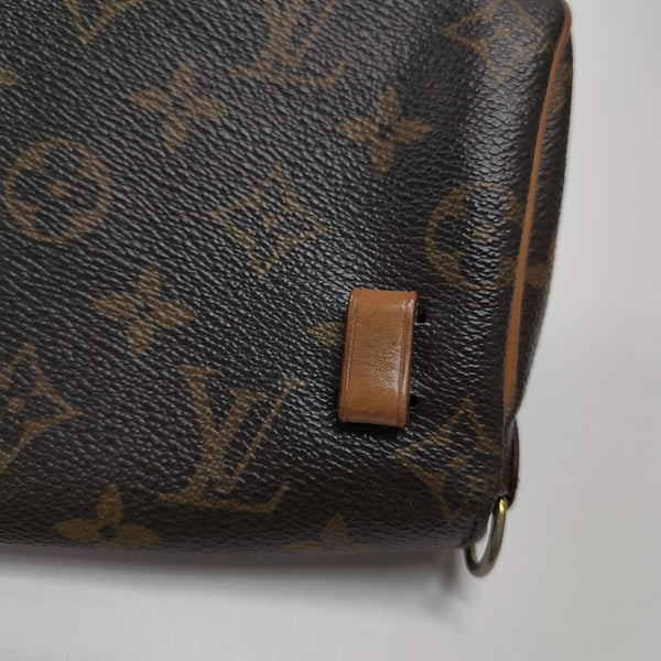 Monogram Coated Canvas Shoulder Bag Brown