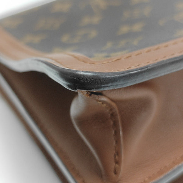 DAUPHINE MM Monogram Coated Canvas Brown