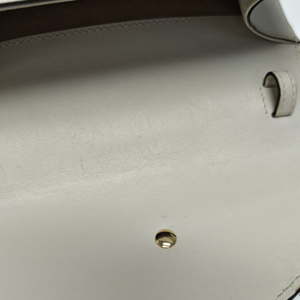 Sylvie Mini Calfskin White