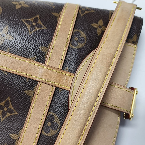 DUFFLE Monogram Coated Canvas Brown
