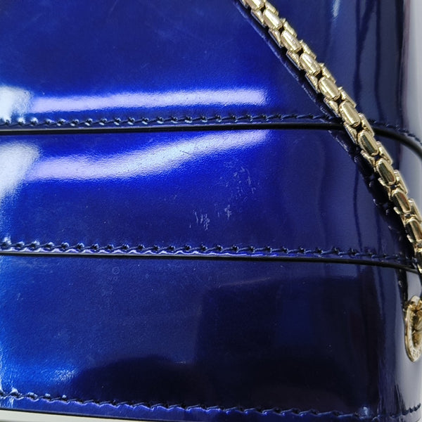 SERPENTI FOREVER Medium Patent Leather Blue
