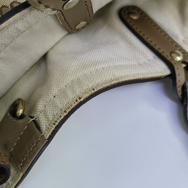 Monogram Canvas Tote Bag Brown