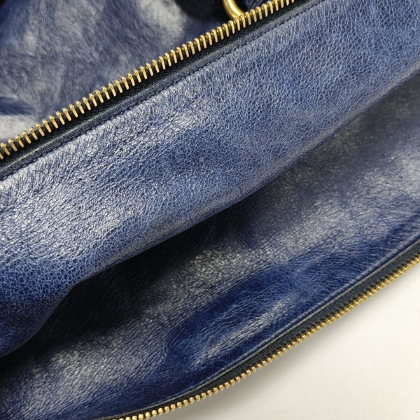Bow Calfskin Blue