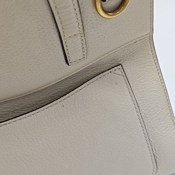 Sylvie Medium Calfskin Beige