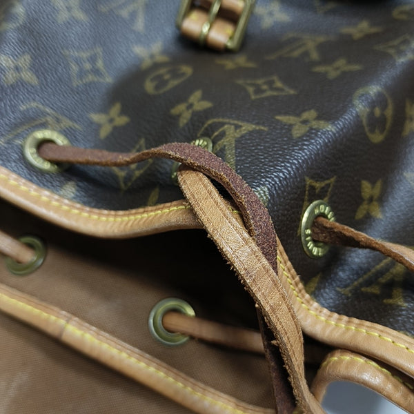 MONTSOURIS MM Monogram Coated Canvas Brown