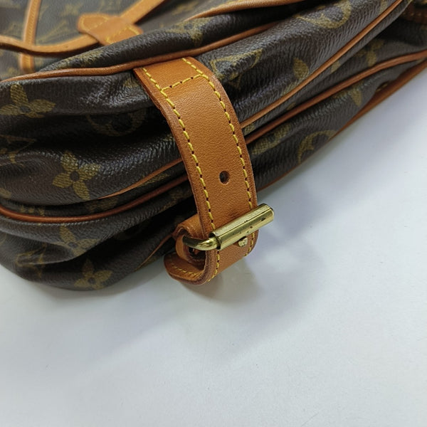 SAUMUR Monogram Coated Canvas Brown