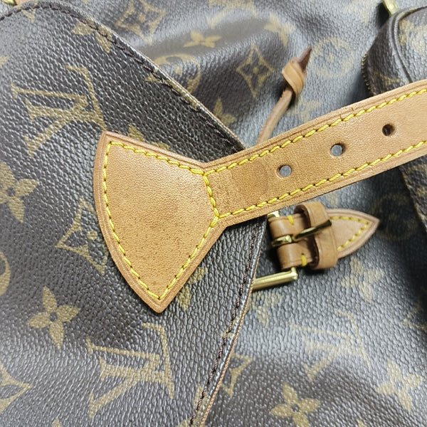MONTSOURIS MM Monogram Coated Canvas Brown