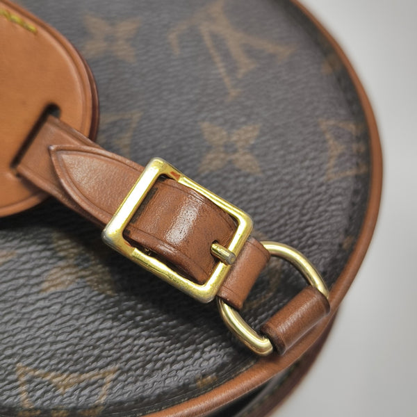 BOITE CHAPEAU Mini Monogram Coated Canvas Brown