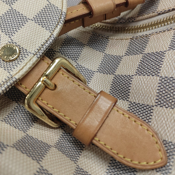 SPERONE BB Damier Azur Coated Canvas White