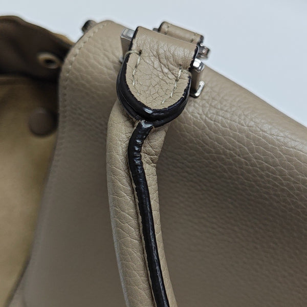 TRAPEZE Small Calfskin Beige