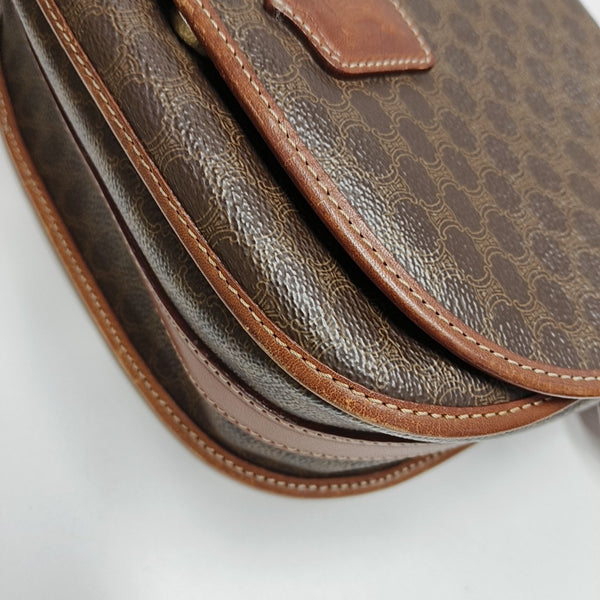 MACADAM CLUTCHES Coated Canvas Brown