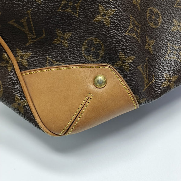 ESTRELA MM Monogram Coated Canvas Brown