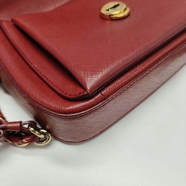 Gancini Calfskin Red