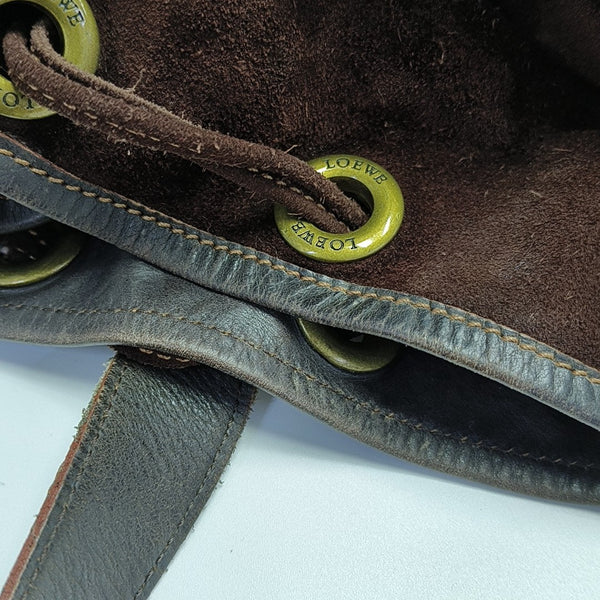 Calfskin Top Handle Bag Brown