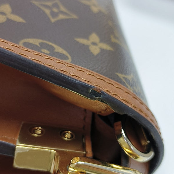 DAUPHINE Mini Monogram Coated Canvas Brown