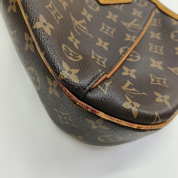 VINTAGE THAMES GM Monogram Coated Canvas Brown