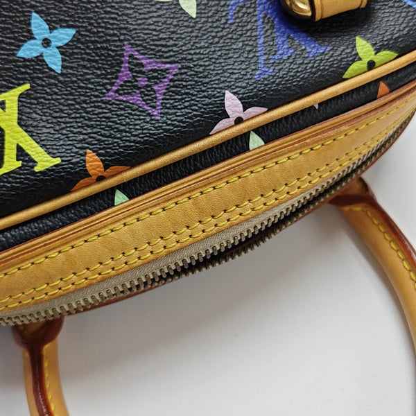 LV × TM PRISCILLA Monogram Coated Canvas Black