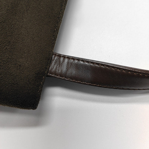 Suede Tote Bag Brown