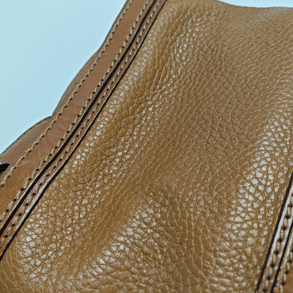 Calfskin Shoulder Bag Brown