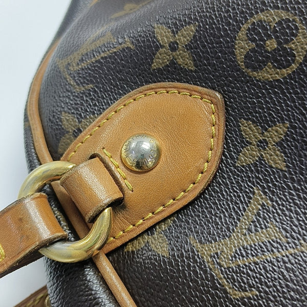 MONTORGUEI Monogram Coated Canvas Brown