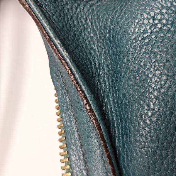 Calfskin Top Handle Bag Green