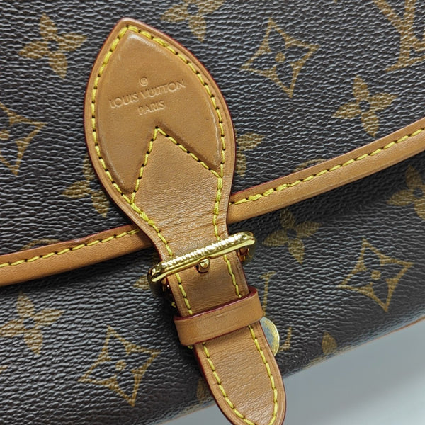 DIANE Monogram Coated Canvas Brown