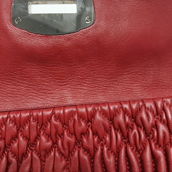 Crystal Quilted Lambskin Red