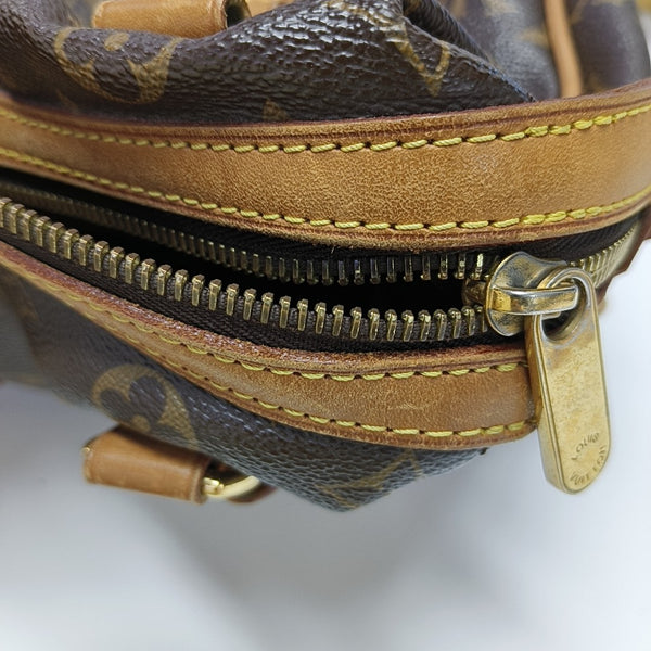 STRESA Monogram Coated Canvas Brown