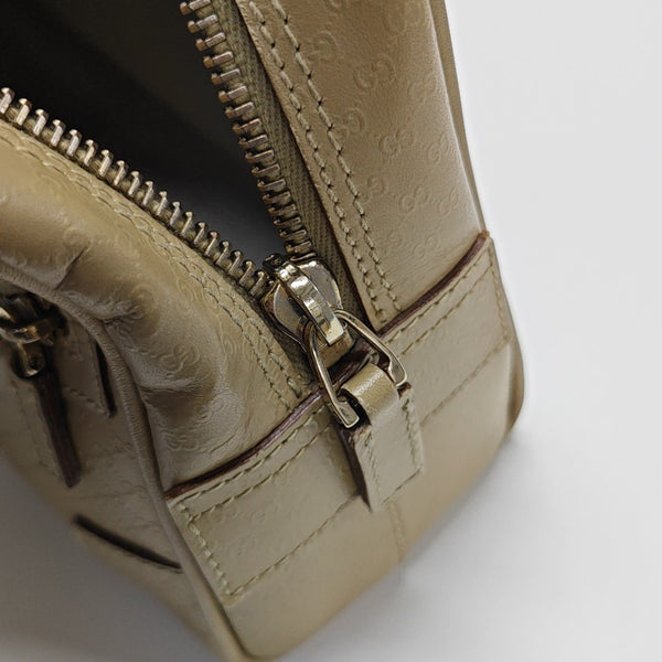 Calfskin Top Handle Bag Beige
