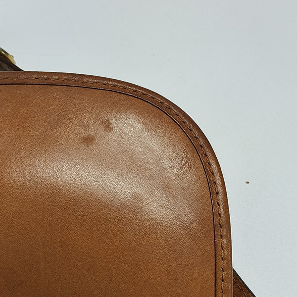 Coated Canvas Crossbody Bag Beige