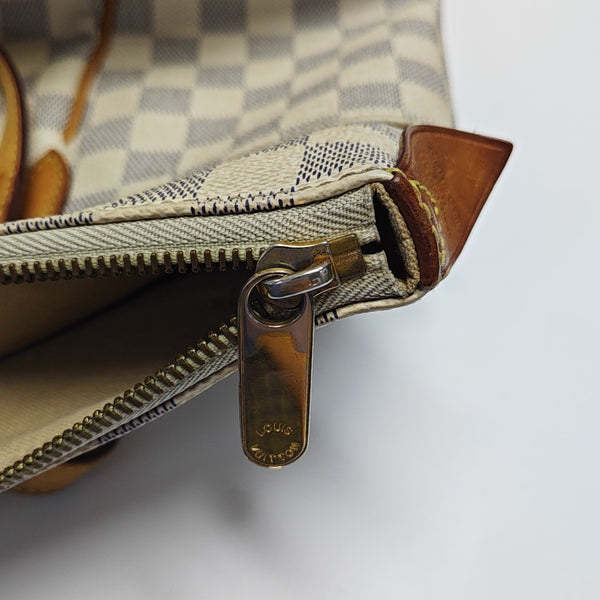 TOTALLY MM Damier Azur Coated Canvas White
