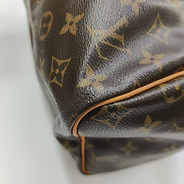 SPEEDY 30 Monogram Coated Canvas Brown