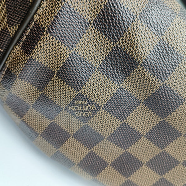 SISTINA MM Damier Ebene Coated Canvas Brown