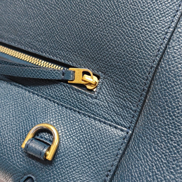 BELT Micro Calfskin Blue