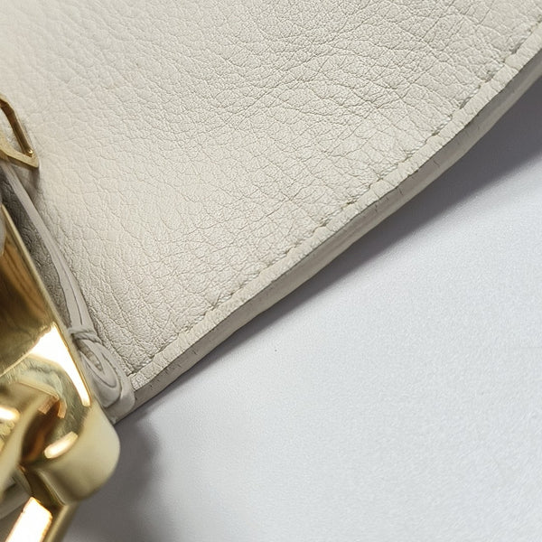 DAUPHINE MM Calfskin White