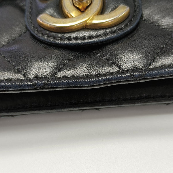 Lambskin Crossbody Bag Black