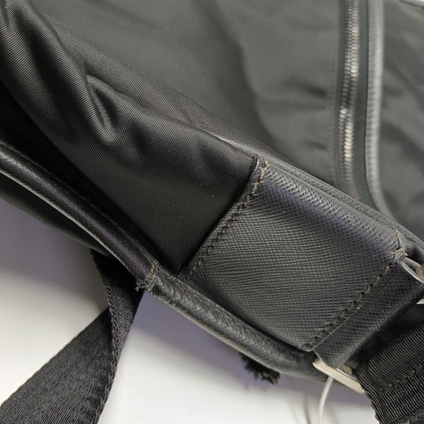 Nylon Shoulder Bag Black