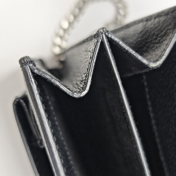 SUNSET Medium Calfskin Black