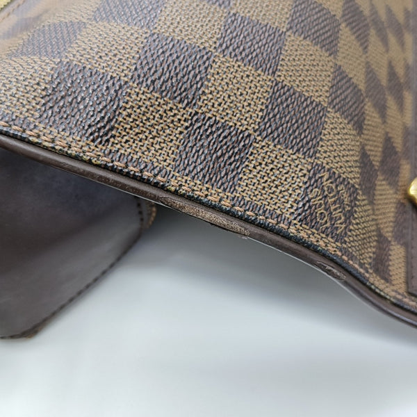SPENCER Damier Ebene Coated Canvas Brown
