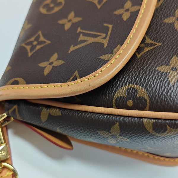 DIANE Monogram Coated Canvas Brown