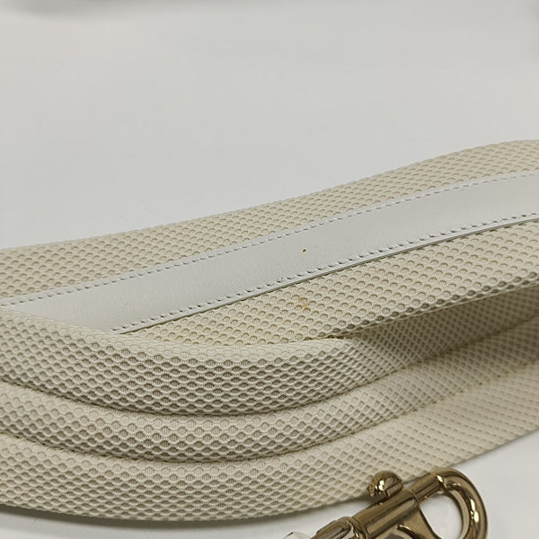 Lady D-Lite Medium Cannage Fabric White